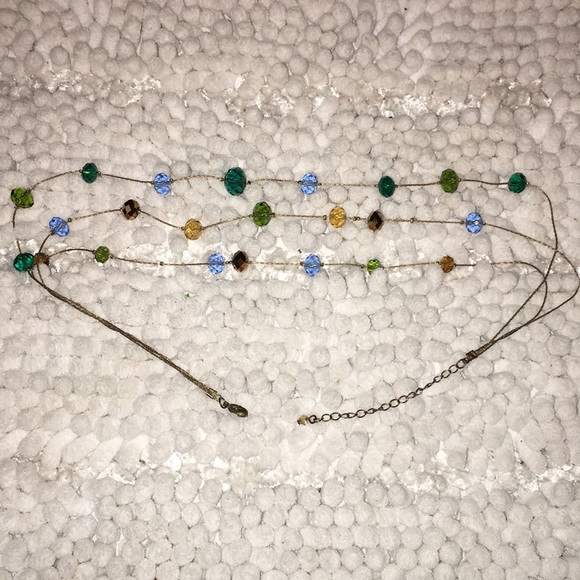 Multicolored jewel necklace - Picture 2 of 2